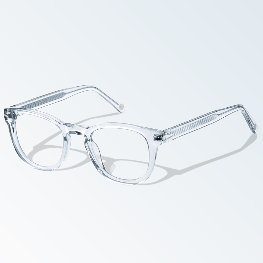 Rund Blau Brille 8875BL