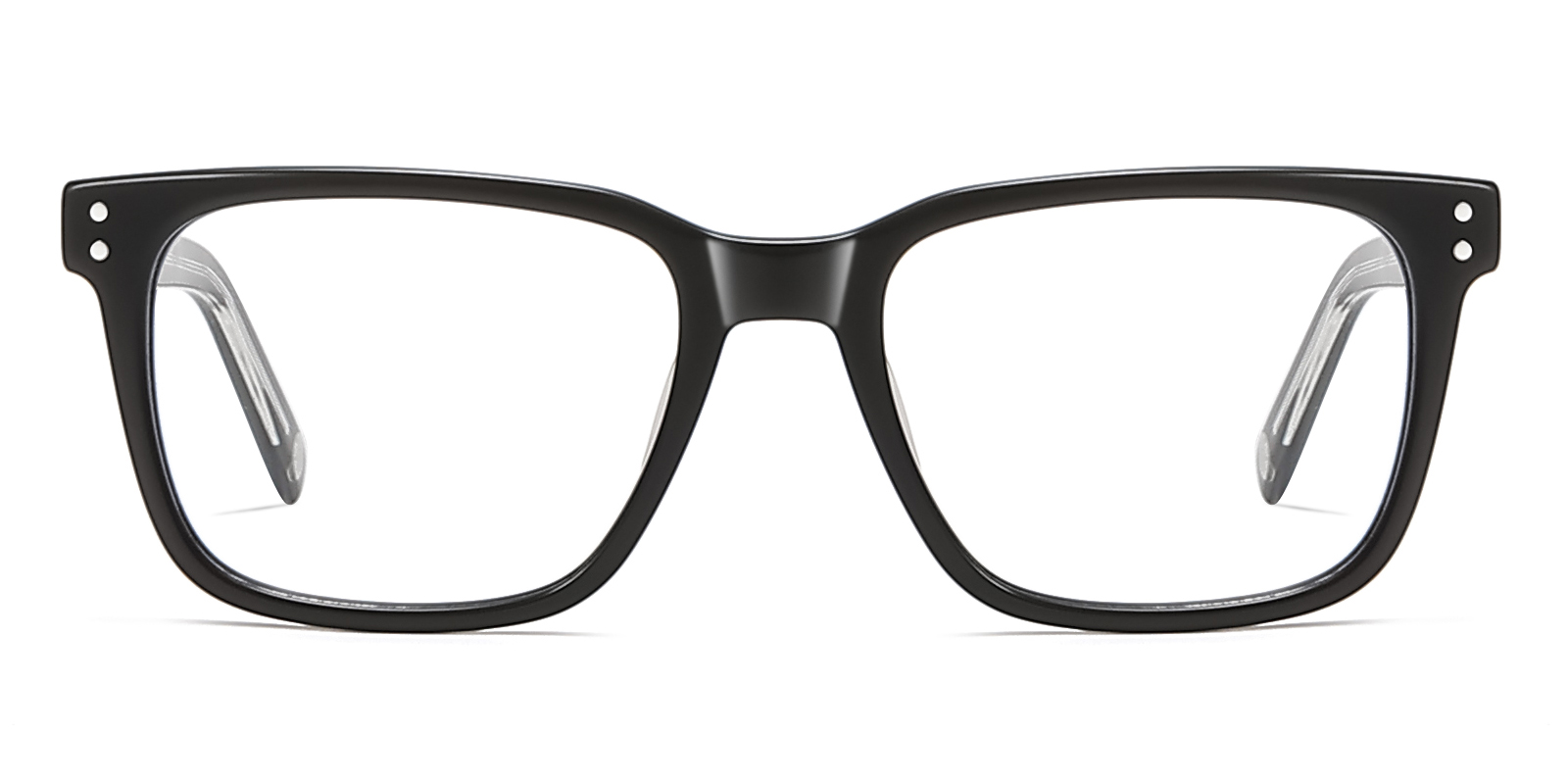 Rechteckig Schwarz Brille 8985bk