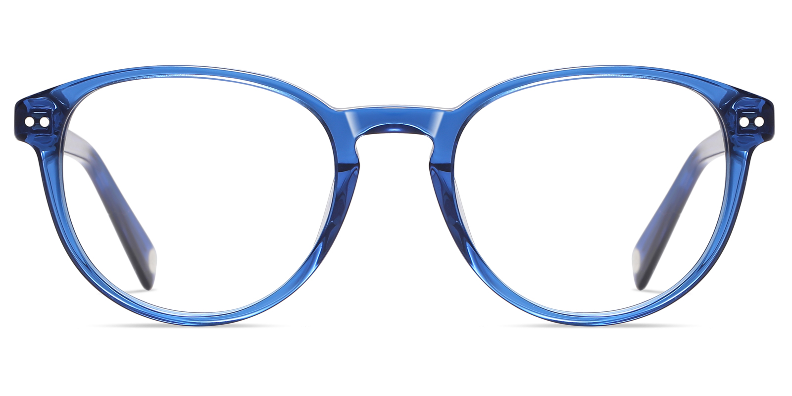  Rund Blau Brille 8890bu