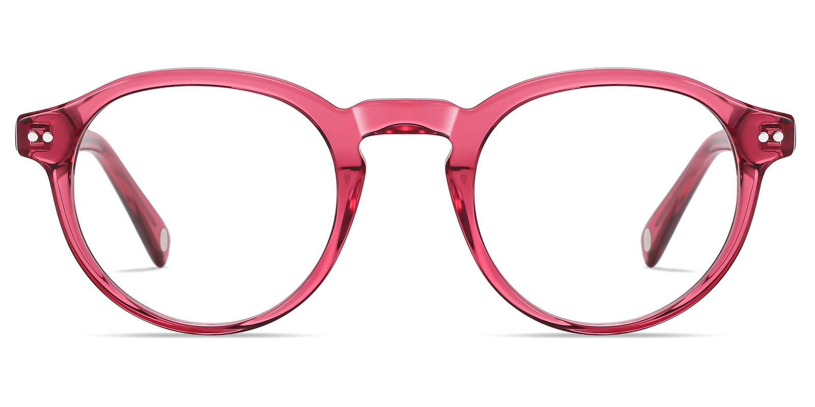 Rund Rot Brille 8770RE