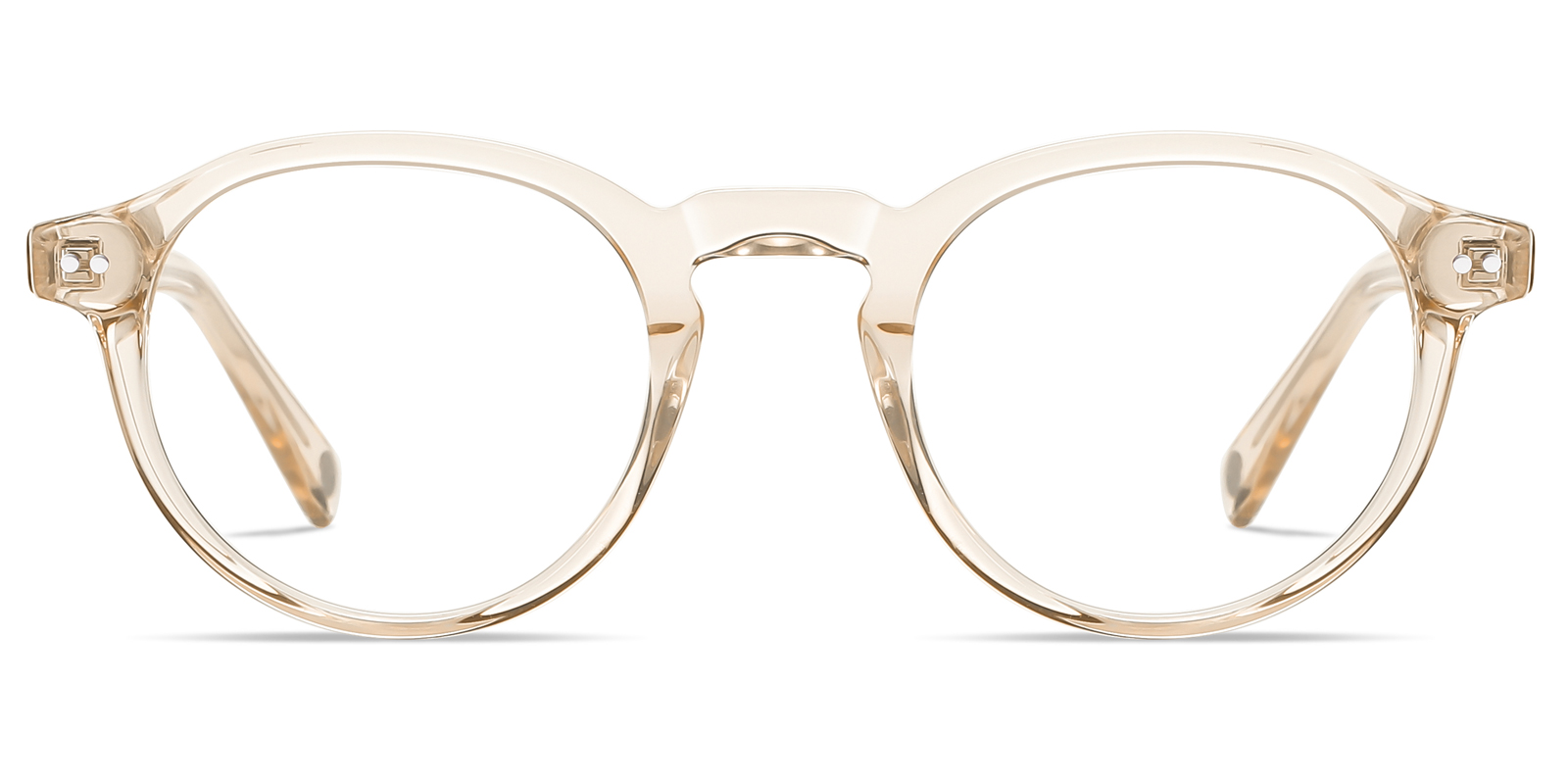 Rund Champagne Brille