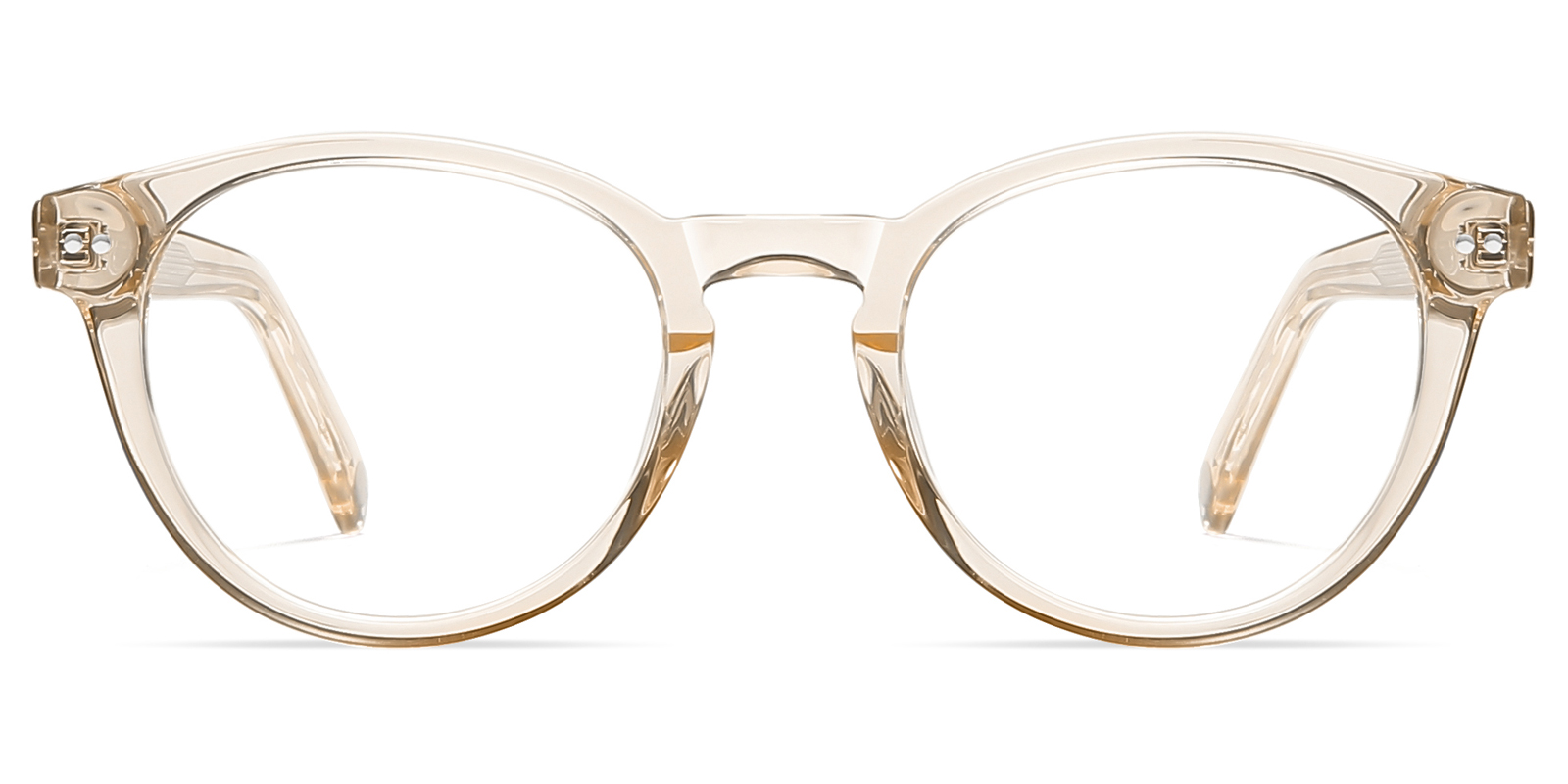 Rund Champagne Brille